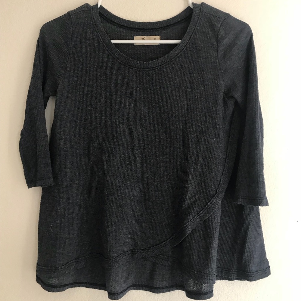 waffle knit top